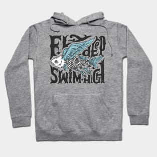 fly deep swimming Hoodie